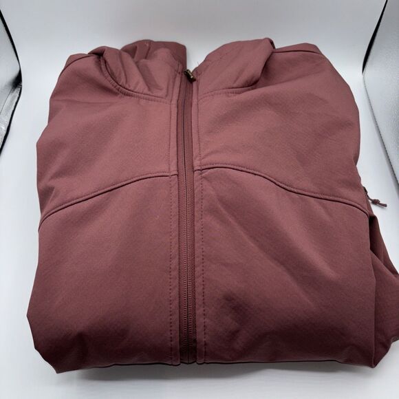 Avalanche Jacket Maroon Women Sz XL Full Zip Lined Pockets Hooded CHEST 44" Used - Picture 1 of 16